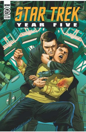 Star Trek: Year Five 24 published by IDW with cover art by Stephen Thompson