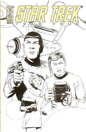Star Trek: Year Four 5C published by IDW with cover art by Joe Corroney