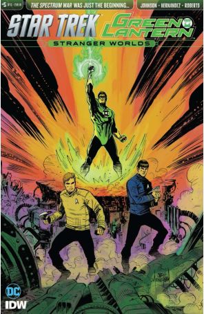 Star Trek/Green Lantern (2nd Series) 5B published by IDW with cover art by Chris Mooneyham