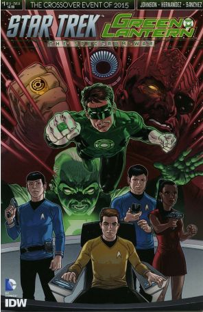 Star Trek/Green Lantern 1A published by IDW with cover art by Francesco Francavilla
