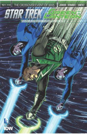 Star Trek/Green Lantern 3C published by IDW with cover art by Garry Brown