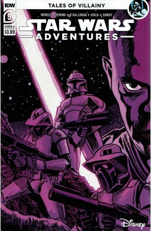 Star Wars Adventures (IDW, 2nd Series) 9A published by IDW with cover art by Francesco Francavilla