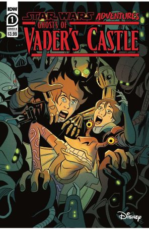 Star Wars Adventures: Ghosts of Vader's Castle 1B published by IDW with cover art by Derek Charm