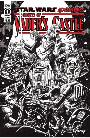 Star Wars Adventures: Ghosts of Vader's Castle 1C published by IDW with cover art by Francesco Francavilla