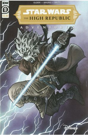 Star Wars: The High Republic Adventures 9 published by IDW with cover art by Harvey Tolibao
