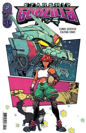 Starship Godzilla 1A published by IDW with cover art by Oliver Ono