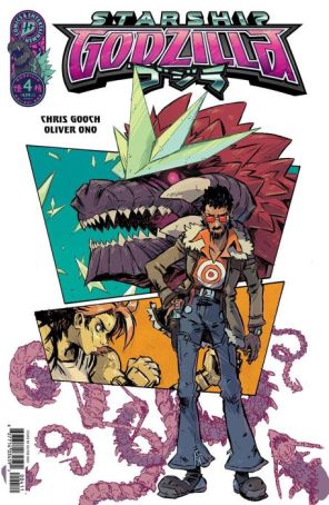 Starship Godzilla 4A published by IDW with cover art by Oliver Ono