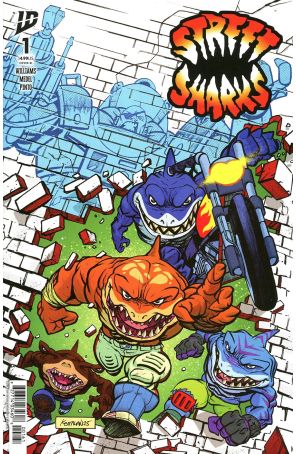 Street Sharks (IDW) 1F published by IDW with cover art by Kevin Anthony Catalan