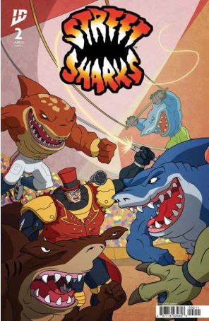 Street Sharks (IDW) 2A published by IDW with cover art by Philip Murphy