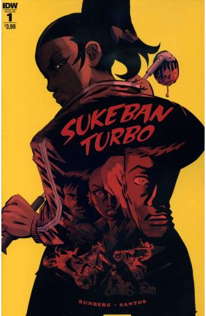 Sukeban Turbo 1A published by IDW with cover art by Victor Santos