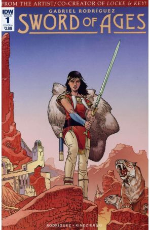 Sword of Ages 1A published by IDW with cover art by Gabriel Rodriguez