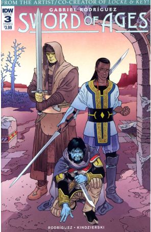 Sword of Ages 3A published by IDW with cover art by Gabriel Rodriguez