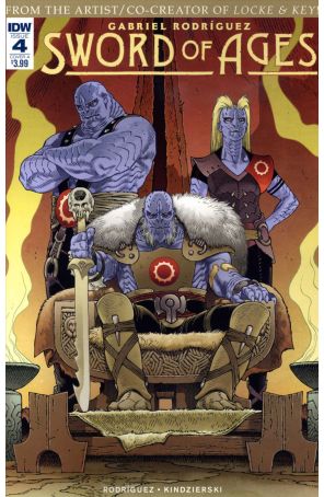 Sword of Ages 4A published by IDW with cover art by Gabriel Rodriguez