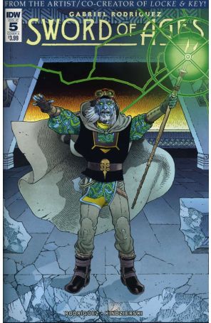 Sword of Ages 5A published by IDW with cover art by Gabriel Rodriguez