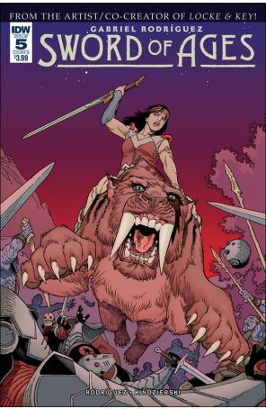 Sword of Ages 5B published by IDW with cover art by Gabriel Rodriguez
