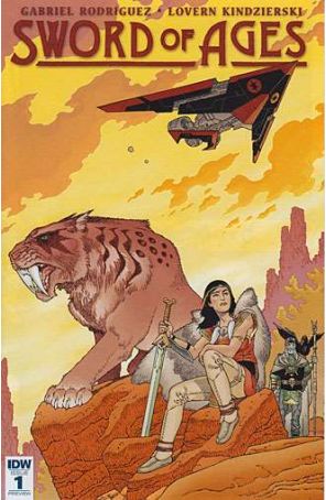 Sword of Ages CP 1 published by IDW with cover art by Gabriel Rodriguez