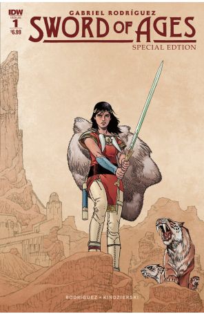 Sword of Ages Special 1 published by IDW with cover art by Gabriel Rodriguez