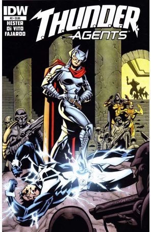 T.H.U.N.D.E.R. Agents (5th Series) 2 published by IDW with cover art by Phil Hester