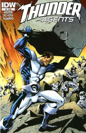 T.H.U.N.D.E.R. Agents (5th Series) 3 published by IDW with cover art by Phil Hester