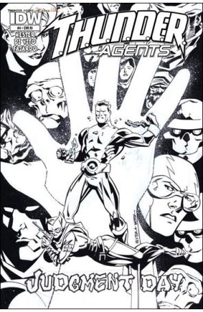T.H.U.N.D.E.R. Agents (5th Series) 4A published by IDW with cover art by Phil Hester