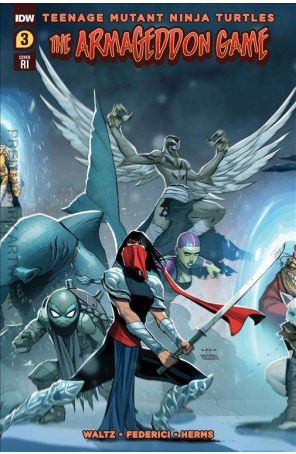TMNT: The Armageddon Game 3D published by IDW with cover art by Pasquale Qualano
