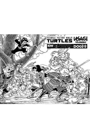 TMNT/Usagi Yojimbo: Wherewhen 2D published by IDW with cover art by Stan Sakai