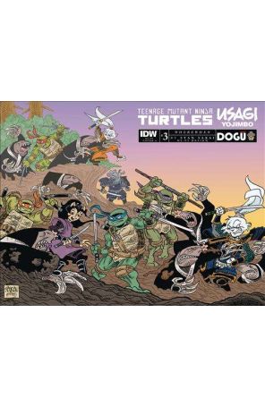 TMNT/Usagi Yojimbo: Wherewhen 3A published by IDW with cover art by Stan Sakai