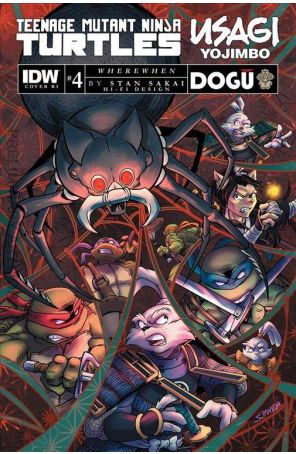 TMNT/Usagi Yojimbo: Wherewhen 4C published by IDW with cover art by Sarah Myer