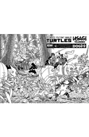 TMNT/Usagi Yojimbo: Wherewhen 4D published by IDW with cover art by Stan Sakai
