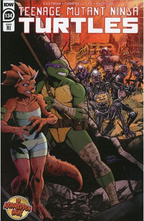 Teenage Mutant Ninja Turtles (5th Series) 134C published by IDW with cover art by Erik Whalen