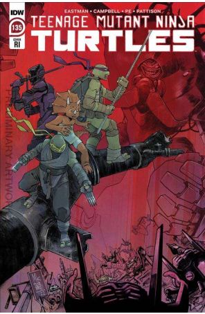 Teenage Mutant Ninja Turtles (5th Series) 135C published by IDW with cover art by Erik Whalen