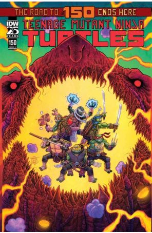 Teenage Mutant Ninja Turtles (5th Series) 150E published by IDW with cover art by Caspar Wijngaard