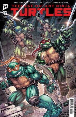 Teenage Mutant Ninja Turtles (6th Series) 13A published by IDW with cover art by Freddie E. Williams II