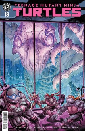 Teenage Mutant Ninja Turtles (6th Series) 18A published by IDW with cover art by Freddie E. Williams II