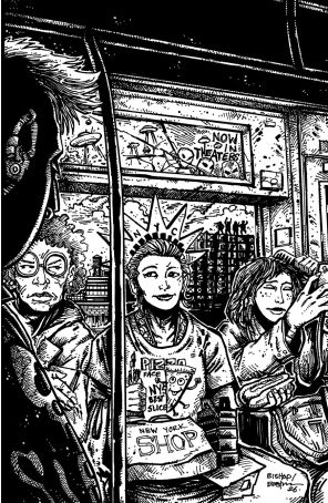 Teenage Mutant Ninja Turtles (6th Series) 19E published by IDW with cover art by Ben Bishop and Kevin Eastman