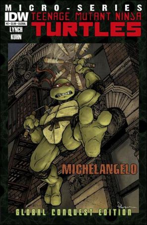 Teenage Mutant Ninja Turtles Microseries 2C published by IDW with cover art by David Petersen