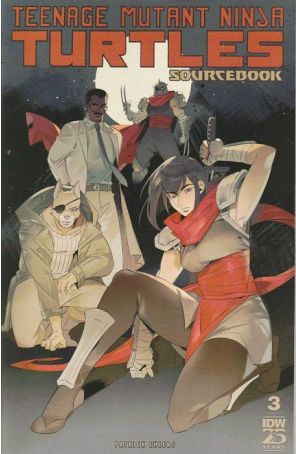 Teenage Mutant Ninja Turtles Sourcebook 3 published by IDW with cover art by Jodi Nishijima