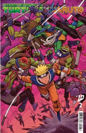 Teenage Mutant Ninja Turtles X Naruto 2F published by IDW with cover art by Edison Neo