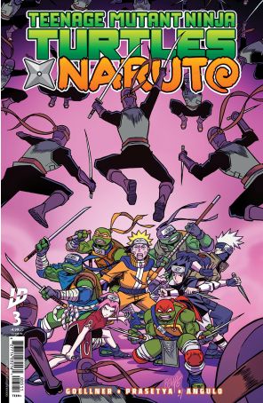 Teenage Mutant Ninja Turtles X Naruto 3E published by IDW with cover art by Felipe Smith