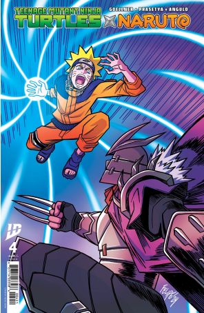 Teenage Mutant Ninja Turtles X Naruto 4E published by IDW with cover art by Felipe Smith