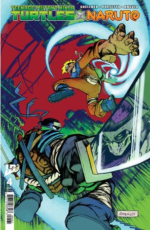 Teenage Mutant Ninja Turtles X Naruto 4F published by IDW with cover art by Kevin Anthony Catalan