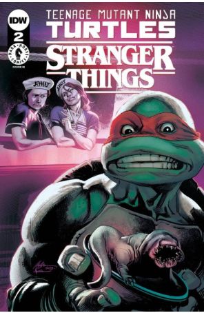 Teenage Mutant Ninja Turtles X Stranger Things 2G published by IDW with cover art by Rafael Albuquerque