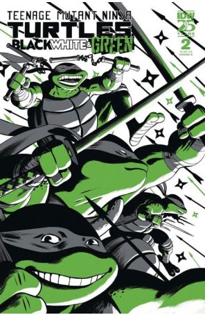 Teenage Mutant Ninja Turtles: Black, White, And Green 2A published by IDW with cover art by Javier Rodriguez