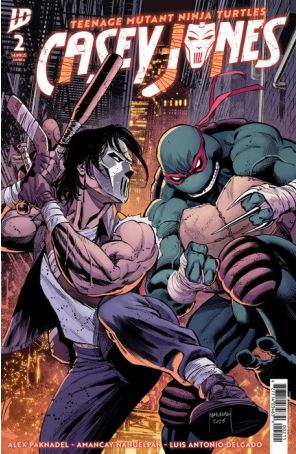 Teenage Mutant Ninja Turtles: Casey Jones 2A published by IDW with cover art by Amancay Nahuelpan