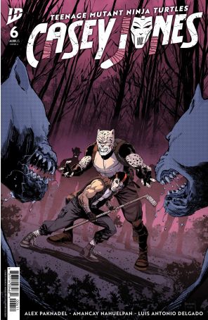 Teenage Mutant Ninja Turtles: Casey Jones 6A published by IDW with cover art by Amancay Nahuelpan