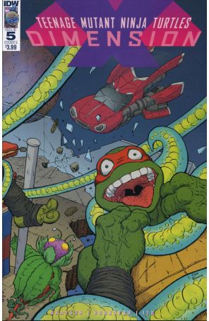 Teenage Mutant Ninja Turtles: Dimension X 5A published by IDW with cover art by Nick Pitarra