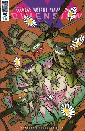 Teenage Mutant Ninja Turtles: Dimension X 5B published by IDW with cover art by Craig Rousseau
