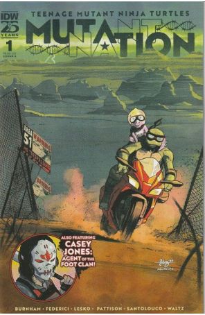 Teenage Mutant Ninja Turtles: Mutant Nation 1A published by IDW with cover art by Javier Fernandez