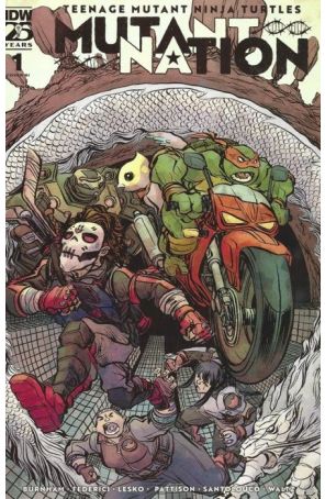 Teenage Mutant Ninja Turtles: Mutant Nation 1E published by IDW with cover art by Jesse Lonergan