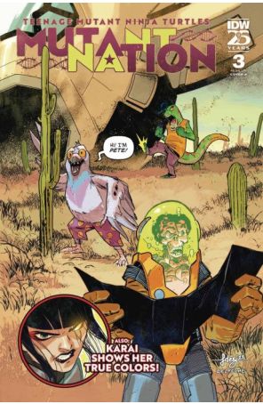Teenage Mutant Ninja Turtles: Mutant Nation 3A published by IDW with cover art by Javier Fernandez
